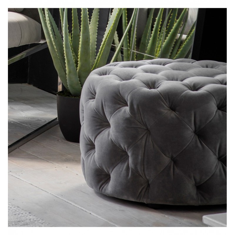 GA Sergio Footstool Mirage Velvet